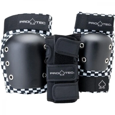 Pro-Tec Street Gear Junior 3er Pack Pad Set Checker YM Youth Medium