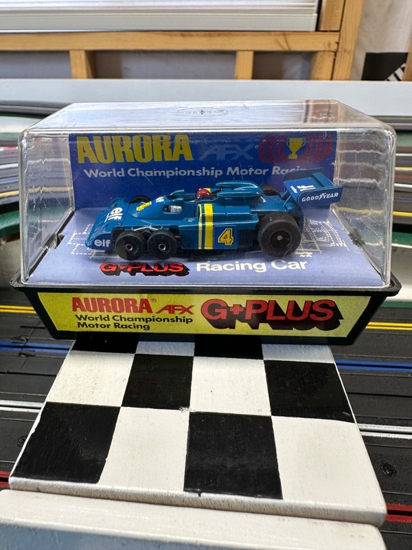 AFX,AURORA,TOMY,TYCO HO SLOT CAR: AFX G PLUS 6 WHEEL ELF FORMULA 1 CAR