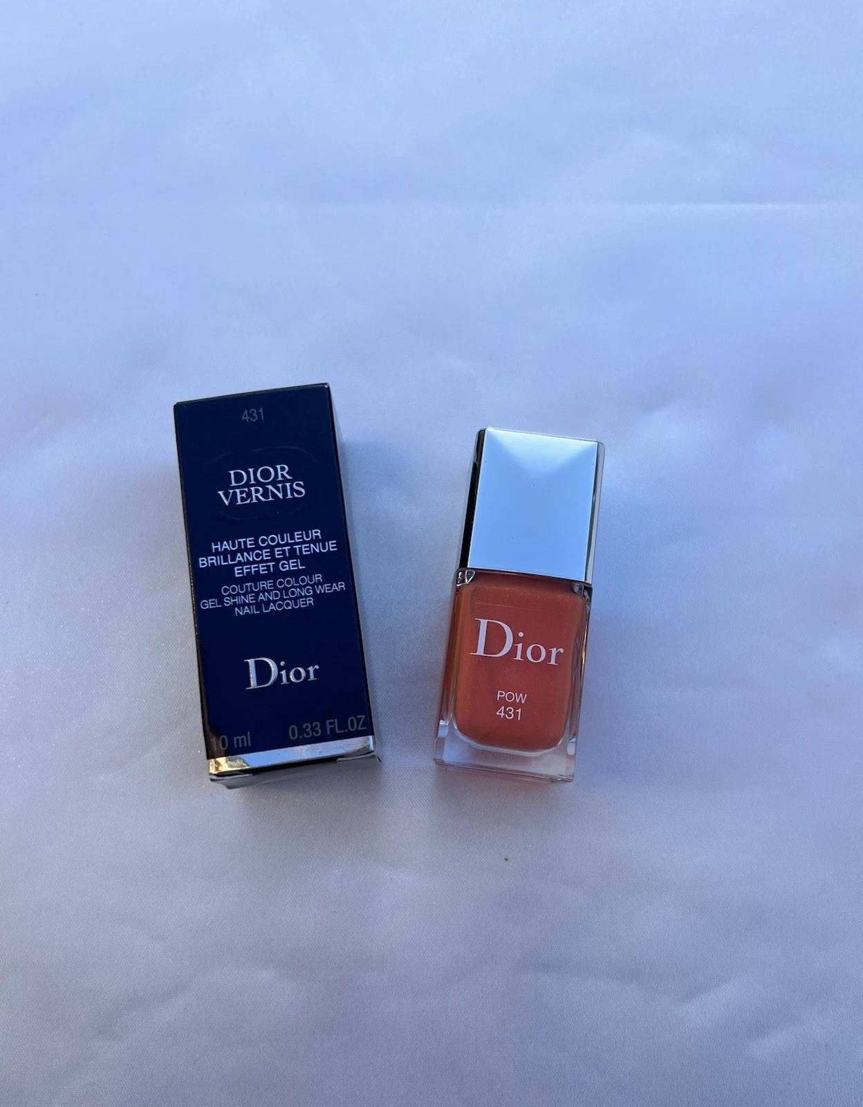 Dior Vernis Nail Polish Gel Shine POW 431 (orange) 10ml