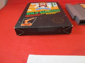 Wild Gunman (Nintendo NES) COMPLETE w/ Box manual game WORKS!