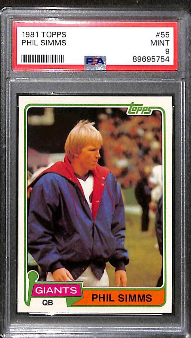 1981 TOPPS #55 PHIL SIMMS PSA 9 Mint 89695754