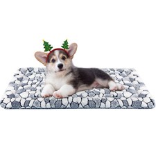 Dog Crate Pad Bed Mat Reversible Cool  Warm , Sleeping Mat Dog Bed for Crat...