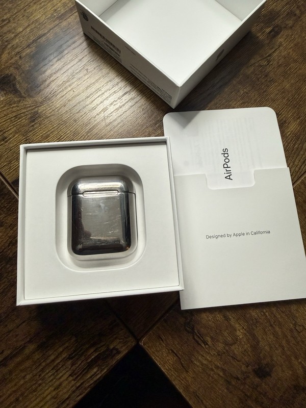 *CUSTOM SOLID METAL PROTOTYPE* Apple AirPods 2nd Generation with Charging Case