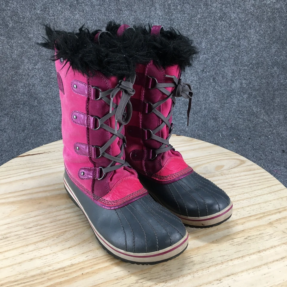 Botas Sorel Pato Juvenil 7 Tofino Nieve Impermeables Rosa Con Cordones Media Pantorrilla NY1852-640 Foto 3 de 4