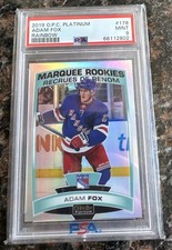 2019-20 O-Pee-Chee Platinum Adam Fox Sunset Rookie RC #178 Rangers PSA 9