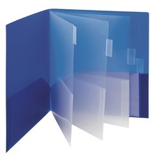 Poly 10-Pocket Organizer Subject File Folder, 10 Pockets, Letter Size, Color ...