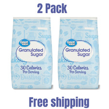 Great Value Pure Granulated Sugar, 10lb,New 2 Pack 