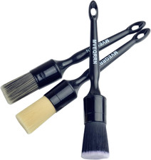 3Pcs Car Detailing Brush Set-1Pcs Boars Hair Car Detailing Brushes,1Pcs Ultra So