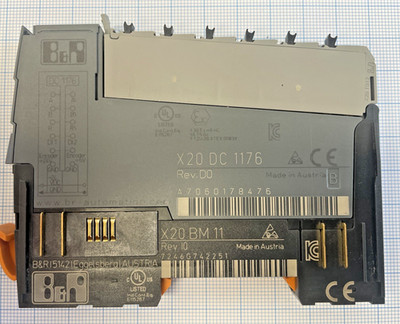 BR Automation X20 DC 1176 Rev. D0+X20 BM 11-Rev. G0+X20 TB12 neuwertig