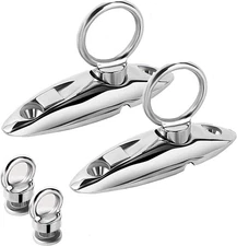 Fender Hanger 316 Stainless Steel Quick Release for Pontoon Boat Bimini Top, 2pc