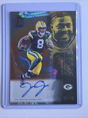 JOSH JACOBS 2025 TOPPS SIGNATURE CLASS AUTO GOLD /50 #22 PACKERS Q4193