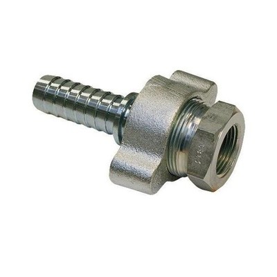 Teguma Dampfschlaucharmatur Boss Verz.Sta/Stahlguss Schl.-Gr.25mm IG 1 Zoll