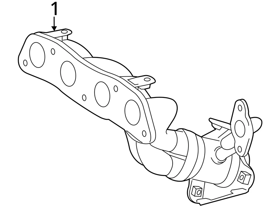 Colector de escape turbocompresor Lexus Ct200h 2011-2017 con turbocompresor JWGJ6 Foto 4 de 4