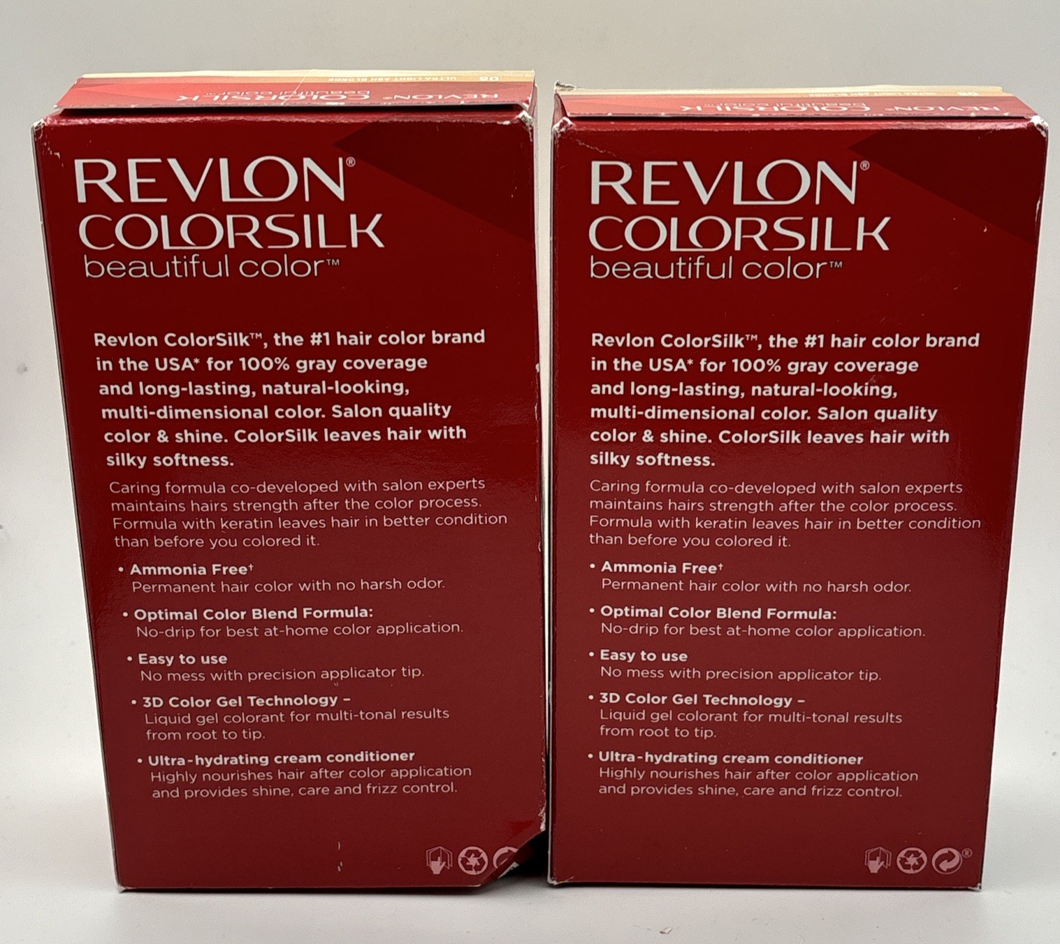 2PK Revlon Colorsilk Beautiful Permanent Hair Color #05 Ultra Light Ash Blonde