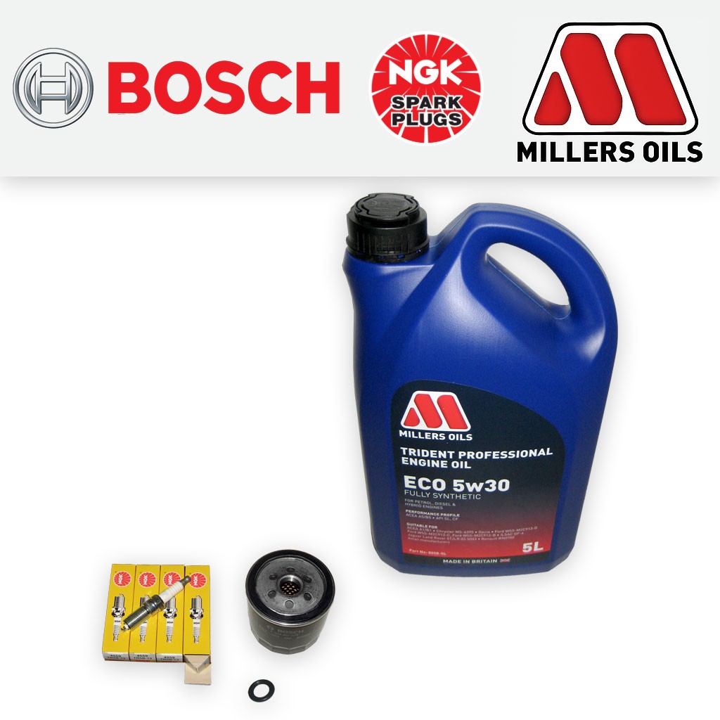 SERVICE KIT for VOLVO V50 1.6 16V OIL FILTER PLUGS +5L 5w30 FS OIL (2005-2012)