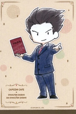 Phoenix Wright Ace Rechtsanwalt Bromid Postkarte CAPCOM CAFE x 148 mm