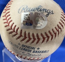 HUNTER BROWN to MATT THAISS Certified Authentic Game Used MLB Baseball 6/1/2026