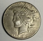 Fine 1927-S Peace Silver Dollar, U.S. $1 Coin