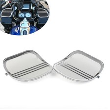 Tri-Line Speaker Grills Cover Trim Fit Harley Road Glide 2015-2022 Chrome 2pcs
