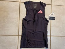 ADIDAS Pro Elite Team Rheon Promo Racing Singlet Purple Black IR8278 Men s L