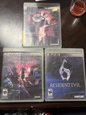 Resident Evil PS3 Lot: Includes RE 5, 6 and Operation Raccoon City w/ manual CIB