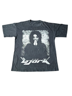 Very Rare Björk First Album photoshoot Parking Lot Faded Tshirt