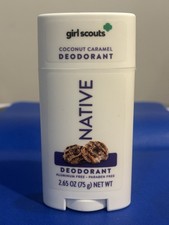Native Limited Edition Girl Scout Coconut Caramel Cookie Deodorant 2.65 oz Stick