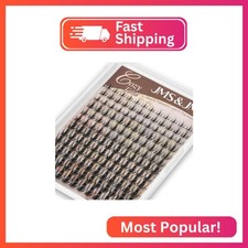 JMS&JMS Lash Clusters 144 Pcs Natural Cluster Lashes Invisible Band Manga Lashes