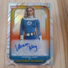 2026 Topps Finest Fantastic Four Invisible Woman #FA-VK Vanessa Kirby Ref Auto