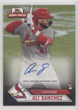 2021 Topps National Baseball Card Day Auto 594/600 Ali Sanchez #AC-AS Auto 01l2