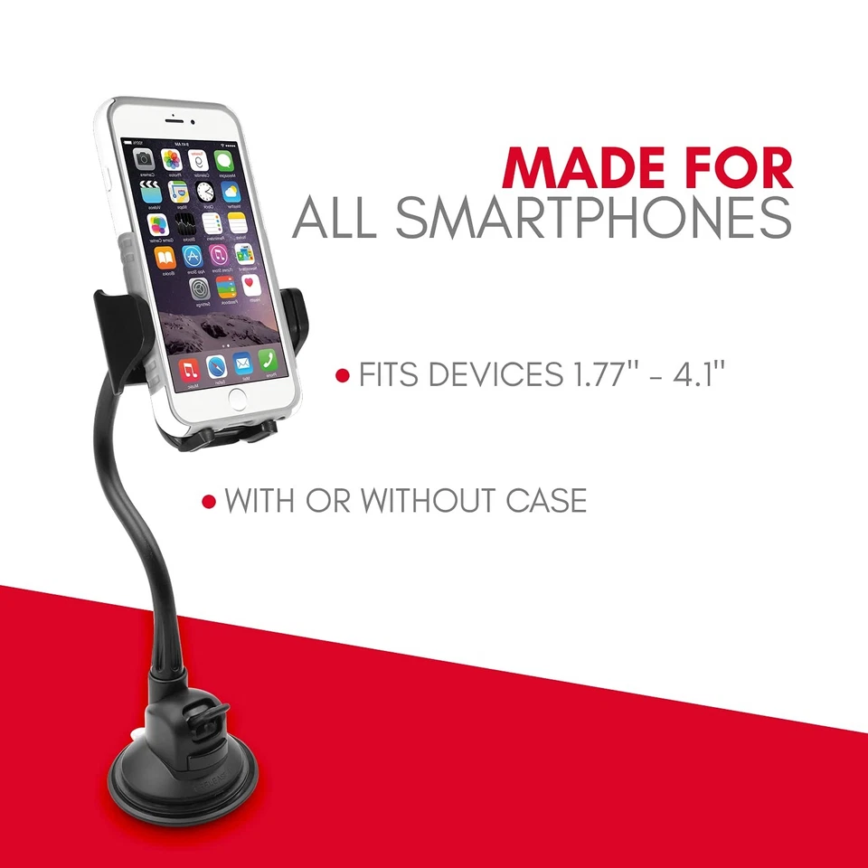 Windshield Phone Mount for Car, Super Strong Suction Cup Phone Holder for Tru... - Image 3 of 4