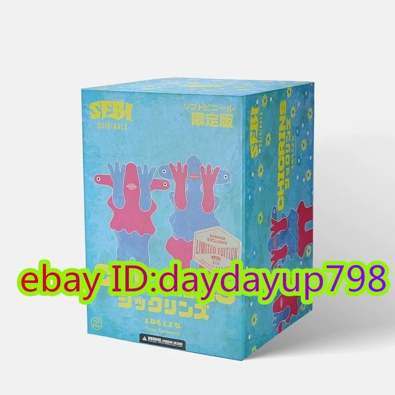 MINDstyle Chicrins Yone Yonemoto Summer Pink Blue ABS PVC Figure Toy H17CM/6.7in - Imagem 4 de 4