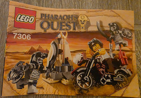 Lego Pharaoh's Quest Golden Staff Guardians 7306 100% Pieces and Manual, No Box