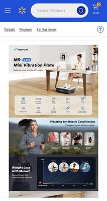 NIB! Merach Mini Vibration Plate MR-2441
