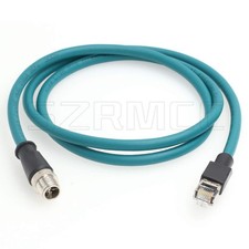 M12 8 Pin X-Coded Ethernet Cable RJ45 Cat7e for Cognex in-Sight 2000 8000 820...