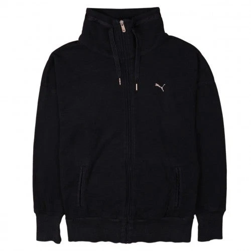 Puma Women Black Full Zip Hoodie Size 10
