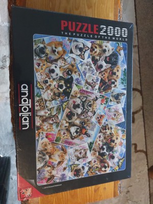 66x96 Puzzle 2000 Anatolian Selfie Kolaj Selfie Haustier Collage Howard Robinson