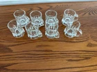 Lot Of 8 Vtg Federal Glass Mini Beer Mug Shot Glasses Clear