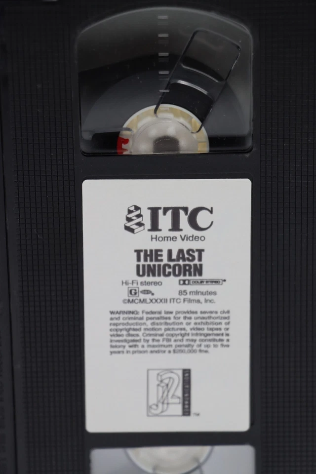 The Last Unicorn (VHS, ITC Home Video, 1988) Jeff Bridges Mia Farrow Rankin Bass - Image 3 of 4