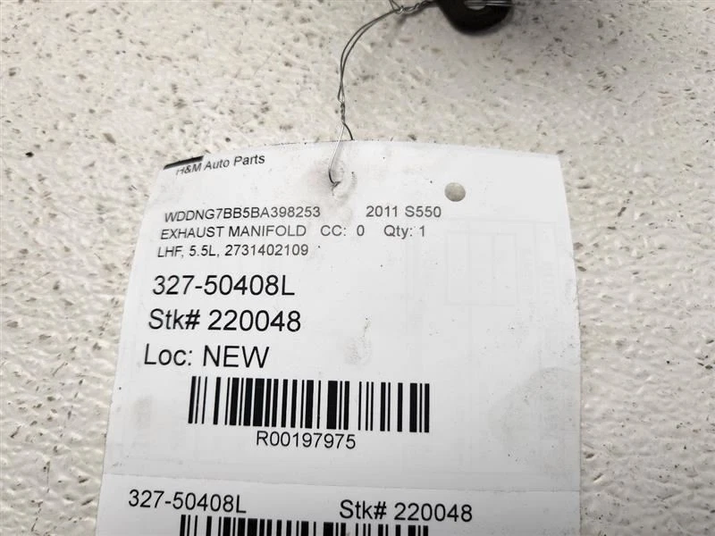 Colector de escape del conductor Mercedes Clase S 2007-2011 221 tipo S450 OEM 2731402109 Foto 4 de 4