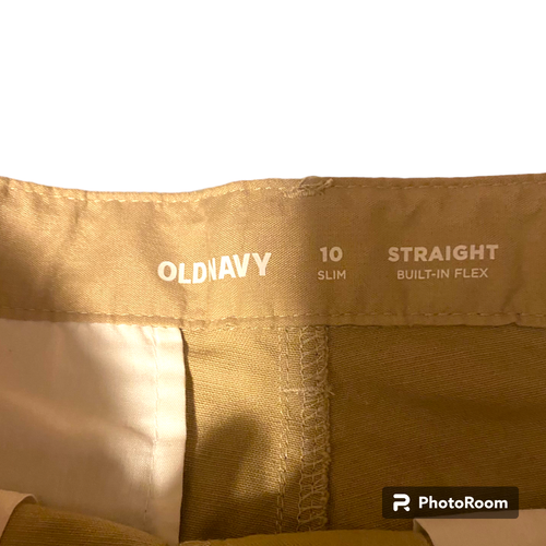 Old Navy Girl's Khaki Pants slim fit School Uniform sz 10 - Picture 2 of 4