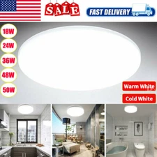 LED Ceiling Light Round Panel Down Lights Bathroom Kitchen Living Room Wall Lamp