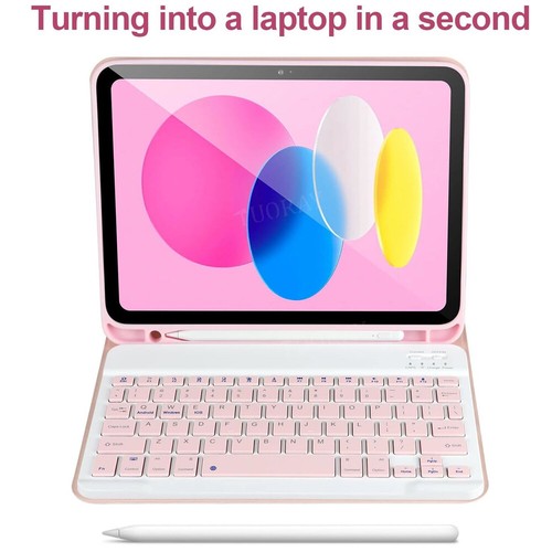 Keyboard Case Mouse For iPad 11th/10/9/8/7/6/5 Gen Air 11 M3 2025 6/5/4th Pro 11 - Picture 44 of 64