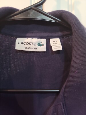ラコステ ポロシャツ ネイビー FR 5 CLASSIC FIT US M/L Lacoste Sport Men's Size FR5/US Large Polo Shirt Ultra Dry