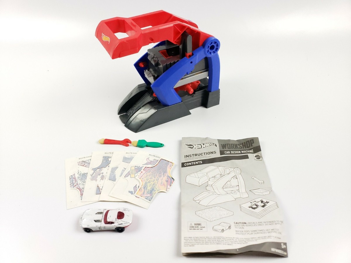 Hot Wheels Workshop Car Design Machine Customizable Car Incomplete