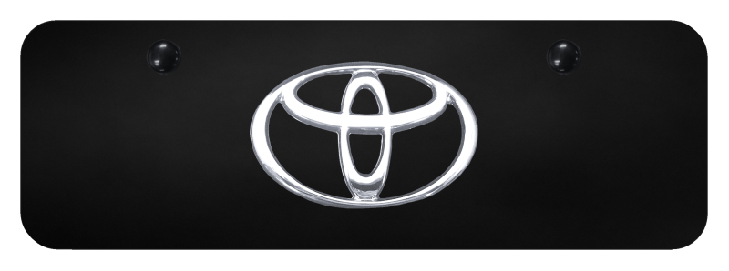 Toyota Official Logo Emblem 3D Stainless Steel Mini License Plate Official