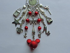 DISNEY WORLD MINNIE MICKEY MOUSE WISH DREAM KEY CHAIN PURSE CLIP BAG CHARM FOB