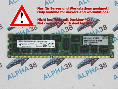 Micron 16 GB Rdimm ECC Reg DDR3-1866 RAM Supermicro 3U 6037R-72RFT + Serveur RAM