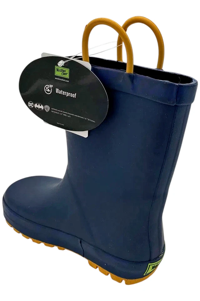 Western Chief ребенка ясельного возраста мальчика Batman Tech дождя загрузки темно-синий - Изображение 3 из 3