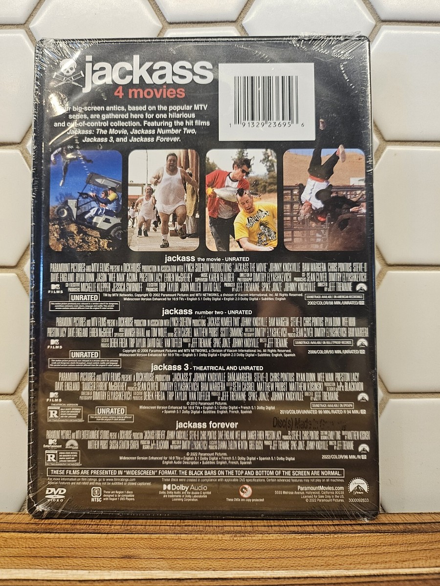 その他 Coffret Jackass 4 DVD : Vol.1, 2, 3 &amp; 1 DVD Bonus Jackass 1 2 3 Bad Grandpa 4-Movies Collection (DVD) BRAND